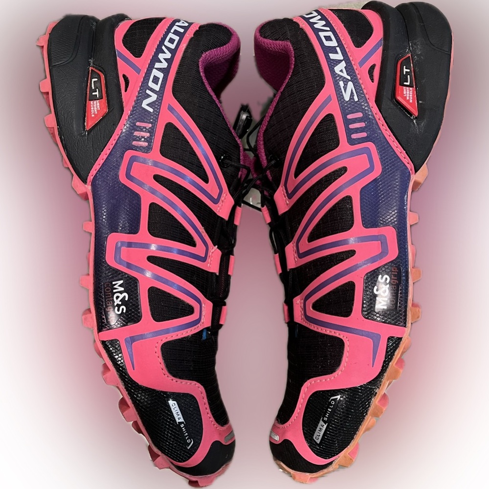 Salomon Speedcross 3 CS Trail Running Shoes in Black and Pink Women’s Size 9 - Picture 4 of 13